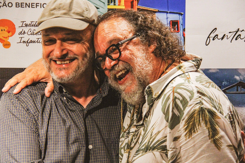Os fotógrafos Eurico Salis e Fernando Bueno