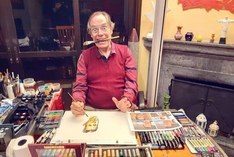 Caruso era conhecido por fazer as caricaturas dos entrevistados durante o programa Roda Viva