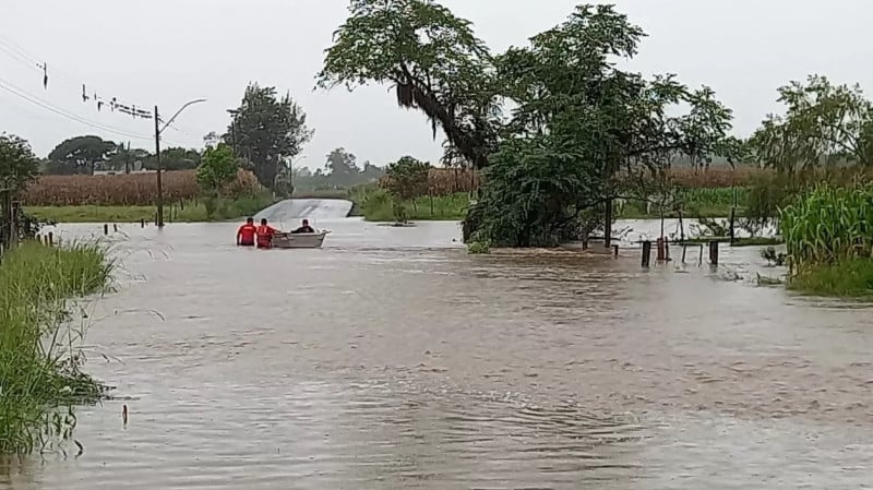 Três Forquilhas foi um dos municípios atingidos por intensa chuva na segunda-feira
