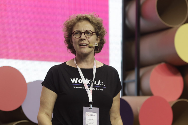 A CEO e fundadora da Workhub participou do painel sobre nova economia Foto: LUIZA PRADO/JC