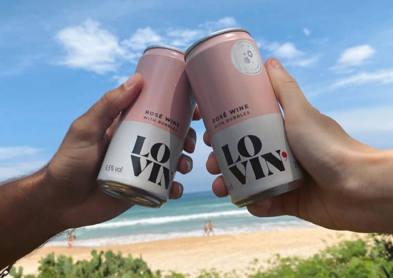 Nova técnica de revestimento será utilizada nas latas do Rosé Wine da marca gaúcha