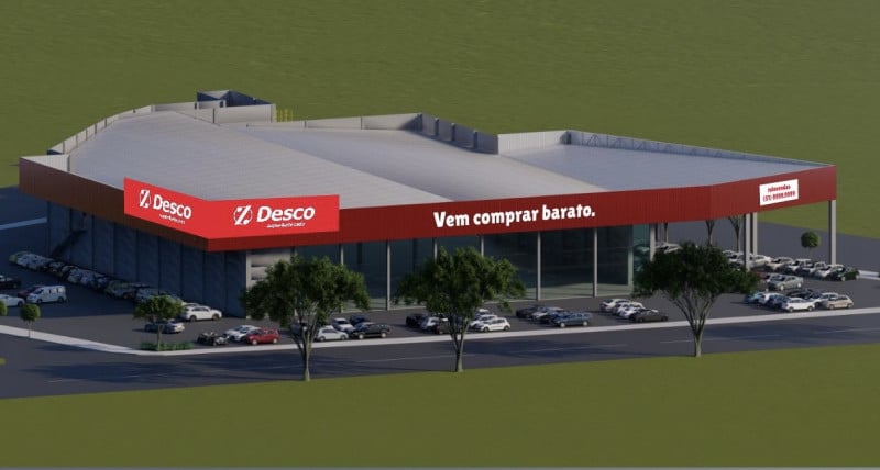 Loja de Sapiranga (projeto) terá três entradas e uma saída para facilitar acesso ao estacionamento