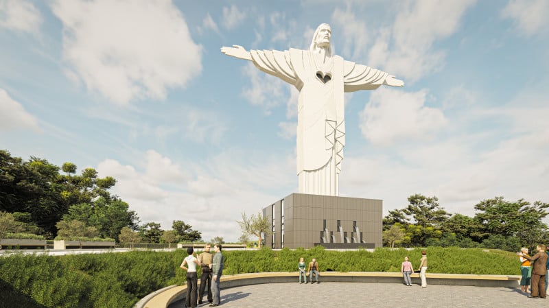 Obra religiosa foi construída apenas com recursos da comunidade 