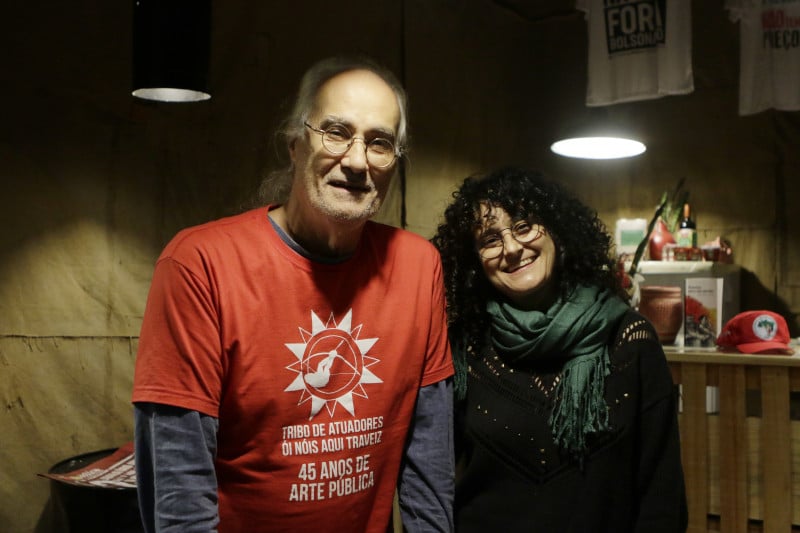Paulo Flores e Tânia Farias, principais responsáveis pela Terreira da Tribo