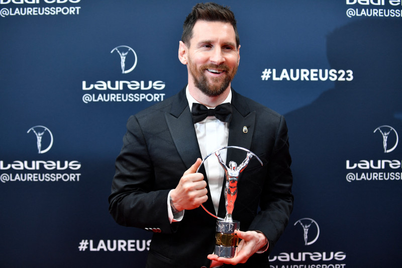 Messi superou Mbappé, Rafael Nadal, Stephen Curry e Max Verstappen, e venceu o Prêmio Laureus 2023