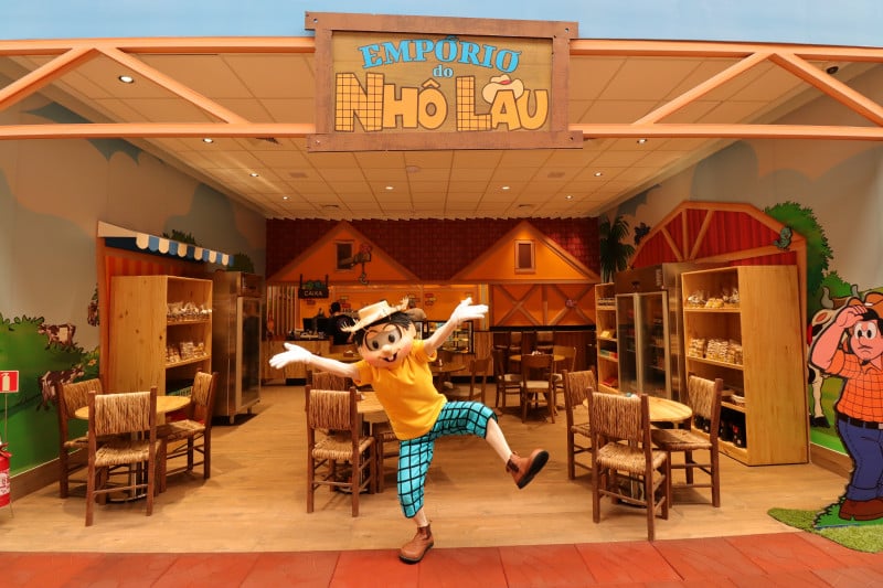 O Empório do Nhô Lau é a cafeteria que fica dentro do parque 