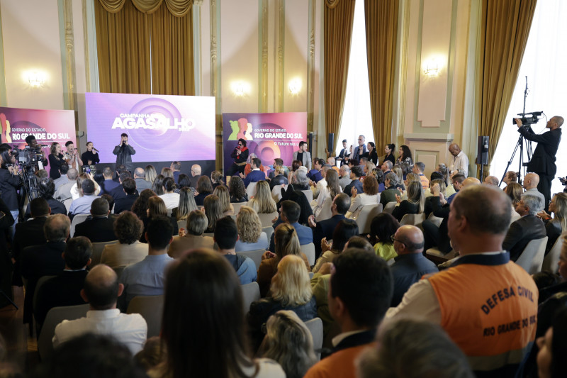 Abertura da Campanha do Agasalho 2023 foi realizada no Palácio Piratini