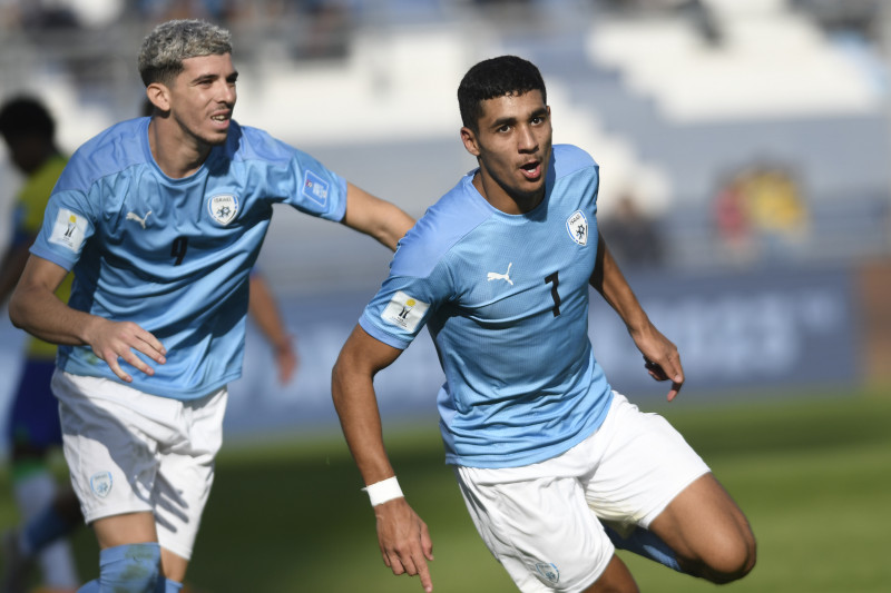 Atacante Anan Khalaili marcou o primeiro gol para o time de Israel contra o Brasil