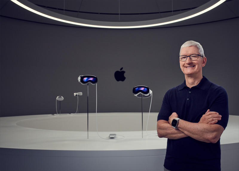 Tim Cook, CEO da Apple, apresentou a novidade durante o WWDC23