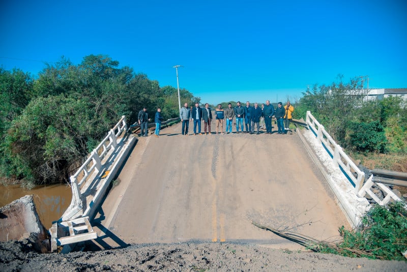 Estrutura foi danifica por conta do ciclone extratropical