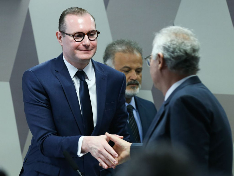 Advogado, Cristiano Zanin durante sabatina para  indicado do cargo de ministro do Supremo Tribunal Federal (STF)