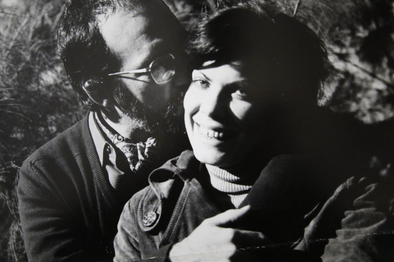 Sandra Dani ao lado do marido, o realizador teatral Luiz Paulo Vasconcellos