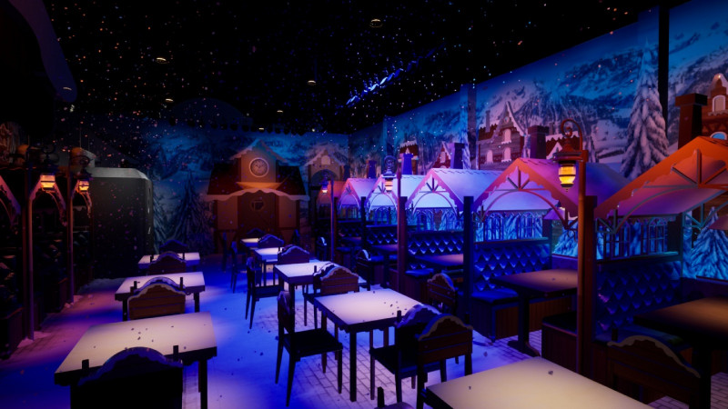 Com neve artificial e shows temáticos, Tchê Pierre terá como prato principal o fondue servido via rodízio