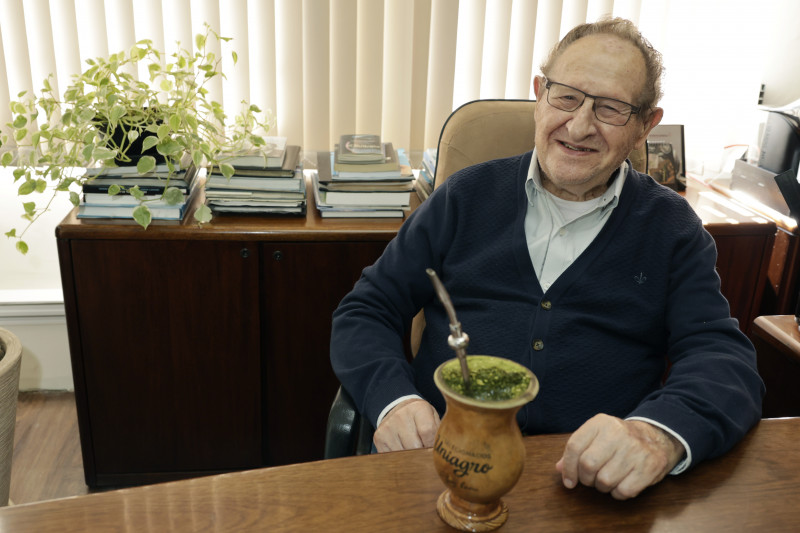 Zildo De Marchi, presidente do Sindiatacadistas-RS, tem 98 anos de idade e é um dos empresários mais experientes do Estado