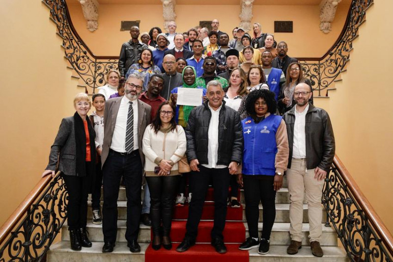 "A função de Porto Alegre como uma cidade acolhedora e multicultural é dar passos adiante e trazer políticas concretas para os imigrantes", disse Melo.