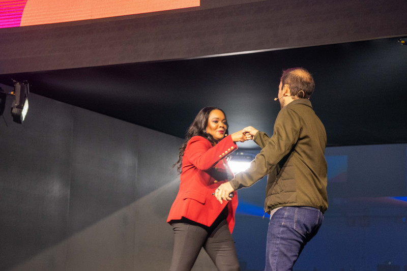 VP global de Tecnologia, Soluções Vendas, Francessca marcou presença no evento no Brasil 