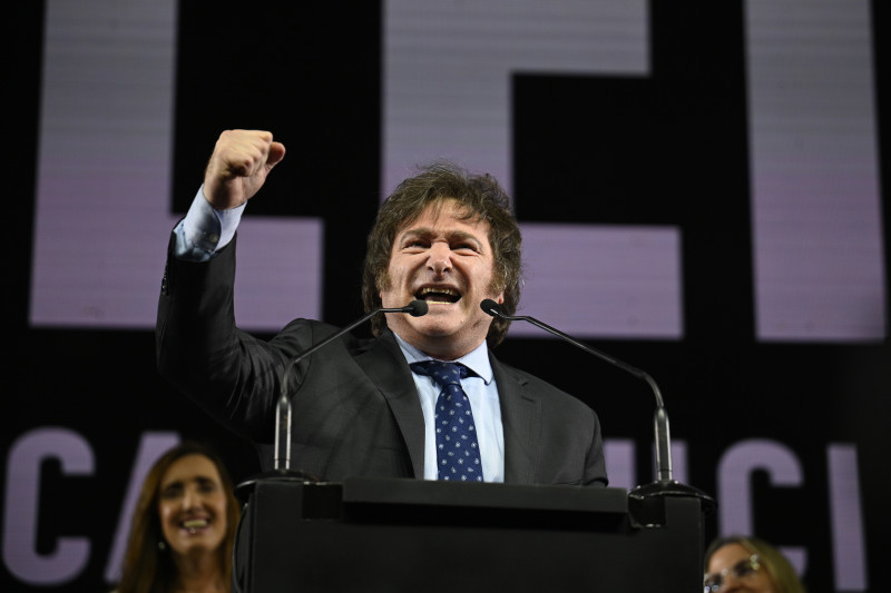 O ultraliberal Javier Milei foi o mais votado nas eleições  de domingo