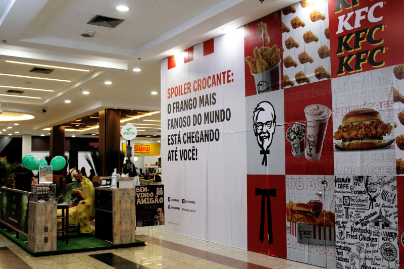 Minuto Varejo - shopping center - Bella Città Shopping - Passo Fundo - loja KFC - fast-food - frango frito