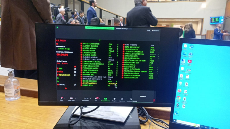Anulação foi aprovada por 30 votos favoráveis, nenhum contrário e 1 abstenção