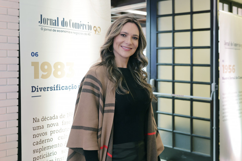 Natália Dolzan, diretora da Naturale, em evento do Jornal do Comércio