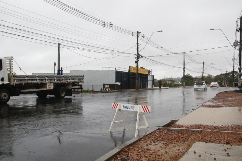 Avenida Vicente Monteggia ficou em obras por quase dois anos para o alargamento de 1,5 quilômetro