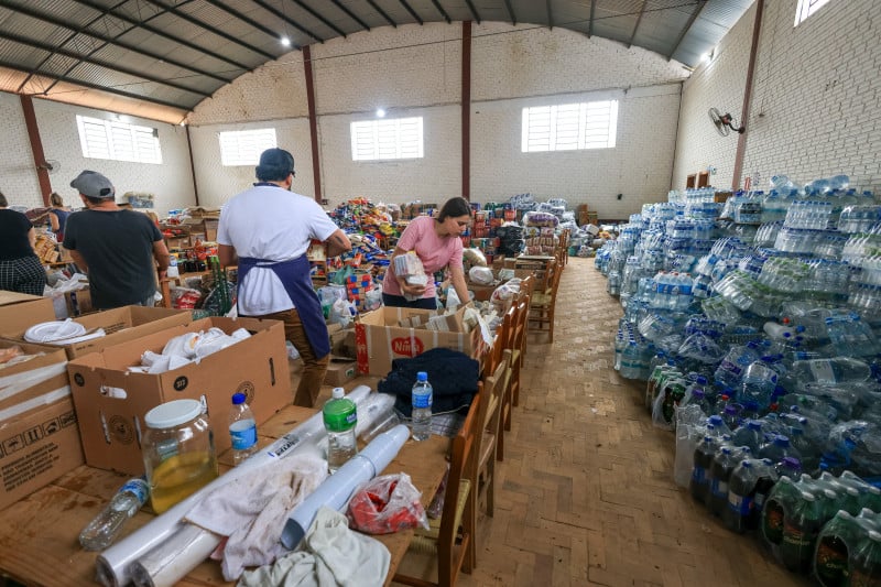 Cidade de Roca Sales se organiza para receber e distribuir donativos