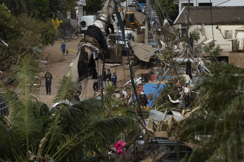 Corpo foi localizado no domingo em Roca Sales; cidade foi uma das mais afetadas pela enchente