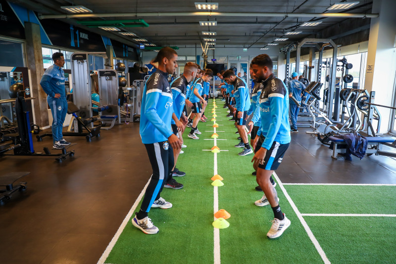 Preparação gremista para o duelo encerrou nesta quarta-feira com atividade na academia 