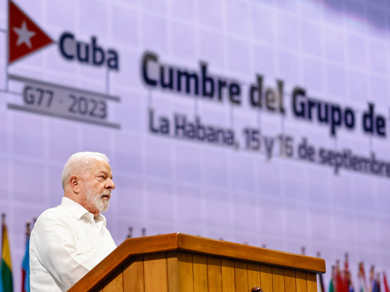 Durante G77, Lula criticou modelo de negócio das empresas de tecnologia 