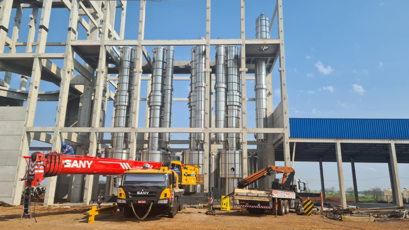 Obras na fábrica da Whey do Brasil