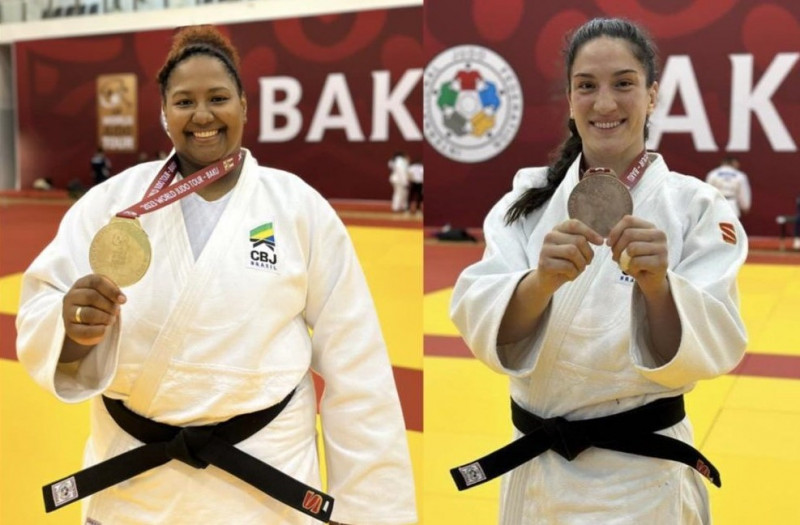 Bia Souza ficou com o ouro no peso pesado feminino e Mayra Aguiar com o bronze no meio-pesado