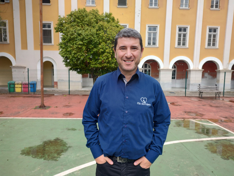 João Rocha, gerente da Fundação O Pão dos Pobres