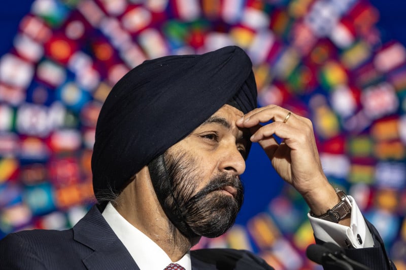 Ajay Banga (foto), presidente do Banco Mundial, publicou um comunicado em conjunto com a diretora-geral do FMI, Kristalina Georgieva