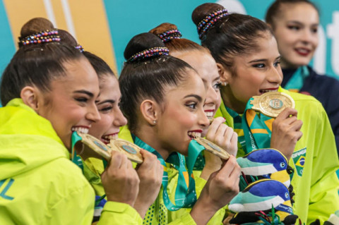 Ginástica rítmica do Brasil faz história no Pan-Americano de Santiago 