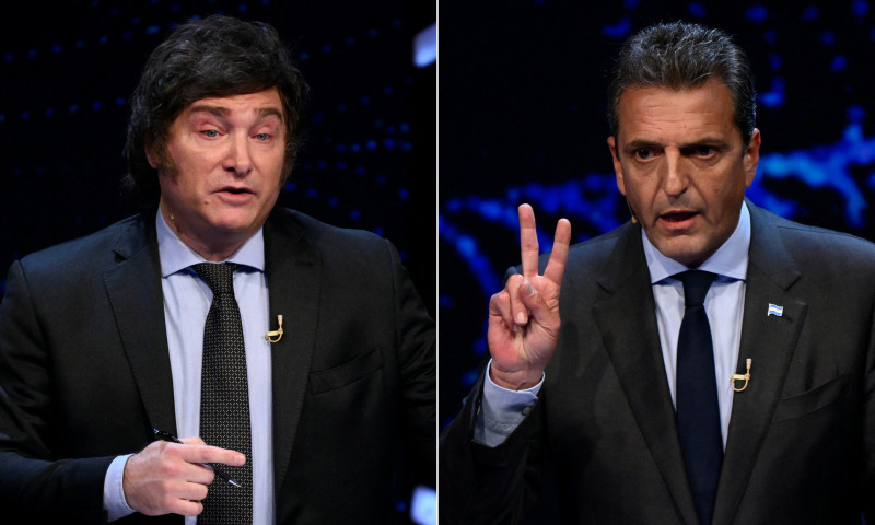 Cerca de 76% do eleitorado compareceu às urnas para decidir entre Sergio Massa e Javier Milei