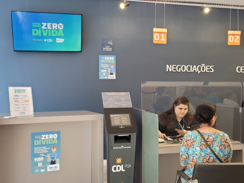 Sede da CDL-POA é um dos postos de negociação presencial dos débitos até o dia 29