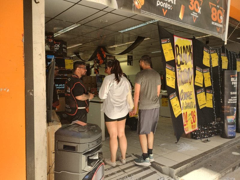 Os produtos mais vendidos foram eletrodomésticos e eletroeletrônicos