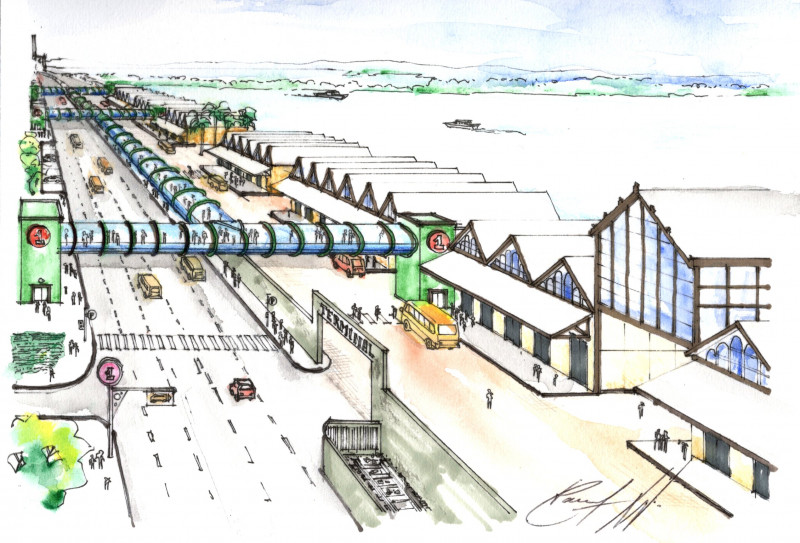 O arquiteto Joaquim Tostes enviou um alentado projeto que ele criou em 2016 para mudar o Centro Histórico e o Cais