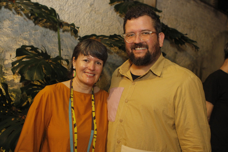 Geraldine Fenn e Eric Loubser, na Galeria Alice Floriano