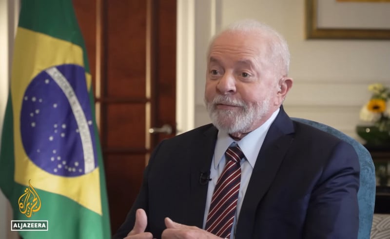 Lula criticou a postura do presidente dos EUA, Joe Biden, em relação à situação na Faixa de Gaza