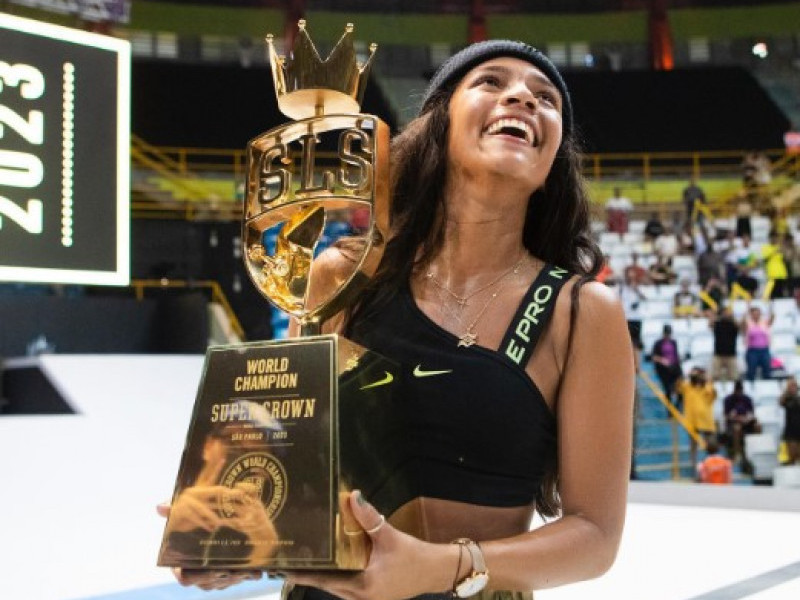 O 9,0 conquistado por Rayssa é inédito na etapa de "voltas" da competição