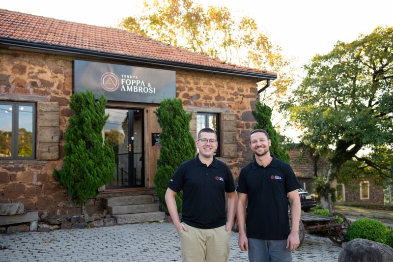 Lucas Foppa e Ricardo Ambrosi s&atilde;o  os nomes &agrave; frente da  vin&iacute;cola Tenuta Foppa & Ambrosi Foto: Tenuta Foppa & Ambrosi/Divulga&ccedil;&atilde;o/JC