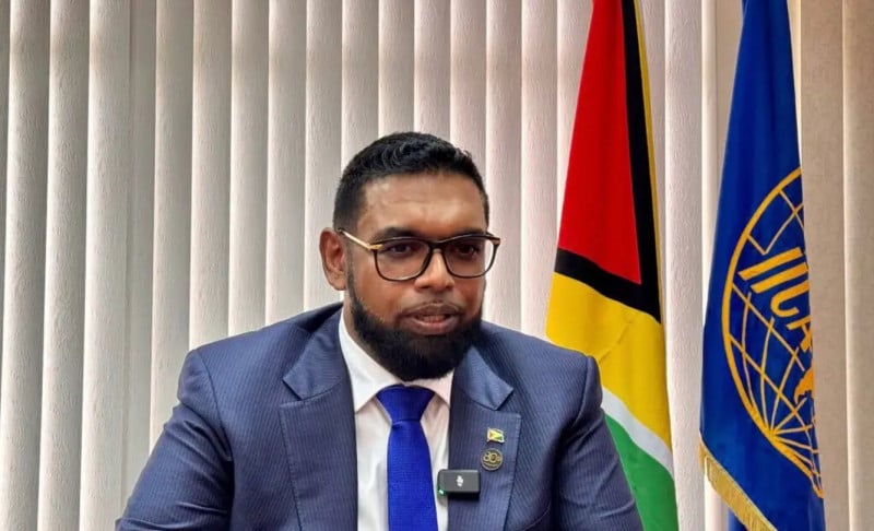 A declaração do presidente da Guiana, Irfaan Ali, foi feita por meio da plataforma X (antigoTwitter)