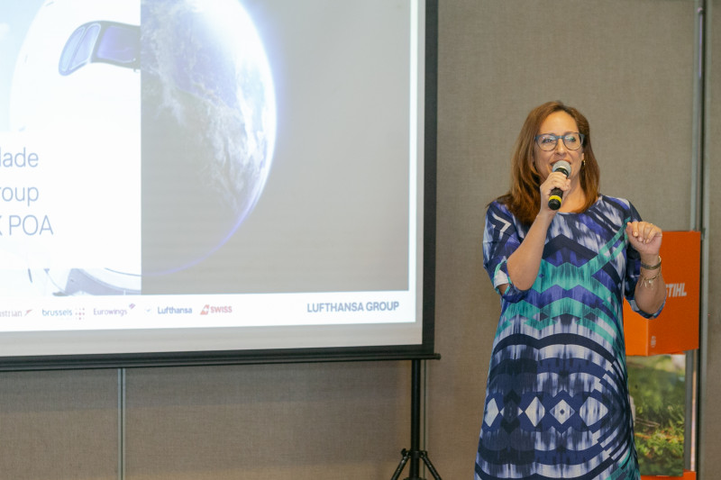 Patrícia detalhou o programa em almoço da Câmara Brasil-Alemanha