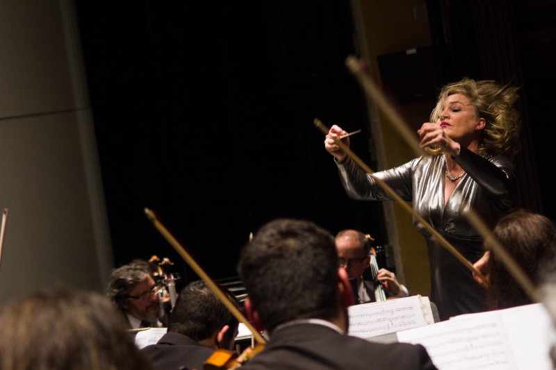 Ligia Amadio conduz, desde fevereiro deste ano, a Sinfônica de Minas Gerais - um dos raros casos de maestras titulares na regência de orquestras brasileiras