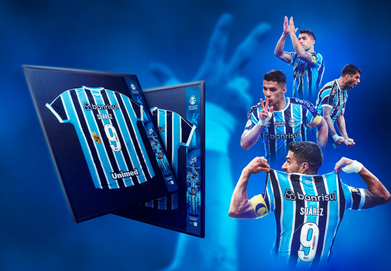 Grêmio coloca à venda 120 camisas autografadas por Suárez