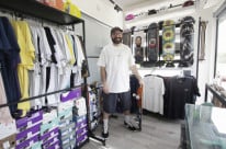 Bruno Simonetto Dal Pozzolo é gerente operacional da Matriz Skate Shop, que fica na Megapista da Orla