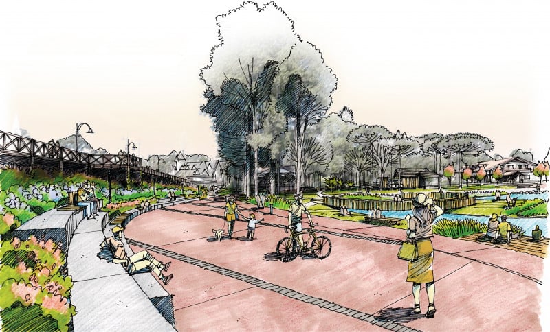 Concurso Público Nacional de Arquitetura da Paisagem para Requalificação do entorno do Lago Joaquina Rita Bier em Gramado, RS
1º lugar Escritório OCRE Arquitetura, de Porto Alegre, RS