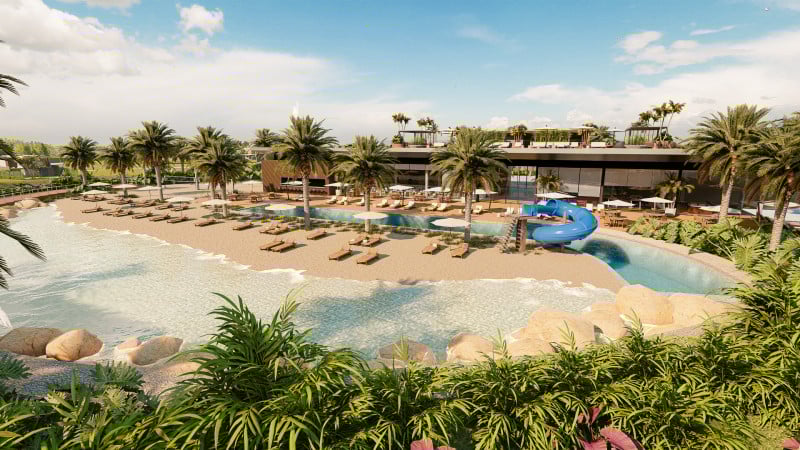 Empreendimento tem praia inspirada no Caribe, paisagismo diferenciado e conceitos sustentáveis