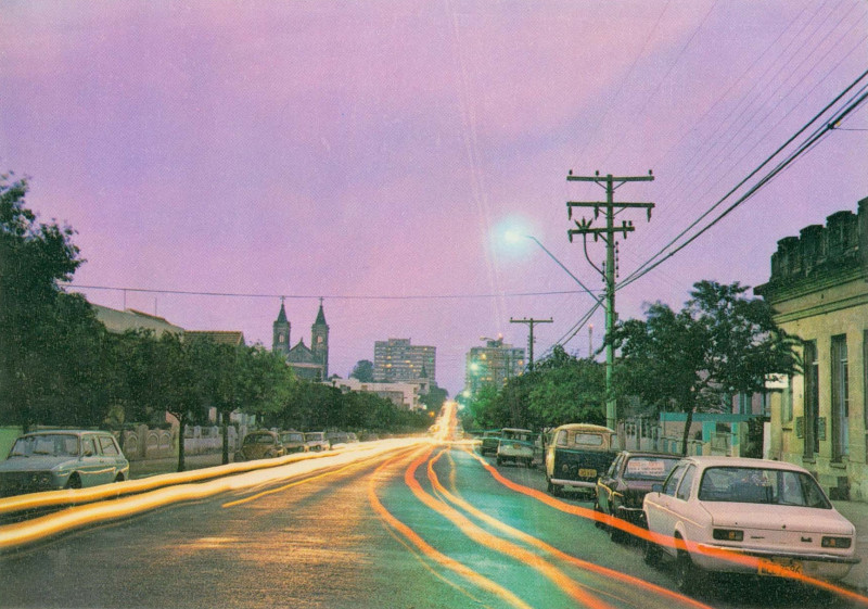 Pilares de entrada da Ponte Internacional em Uruguaiana, símbolo da cidade
